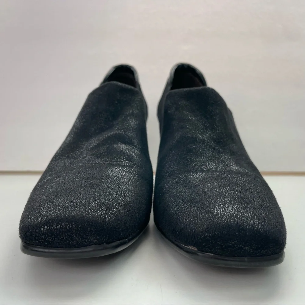 Donald Pliner Black‎ Square-Toe Heeled Ankle Boot